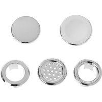 Bathroom Basin Sink Overflow Ring Six-foot Round Insert Chrome Hole Cover Cap Y98E