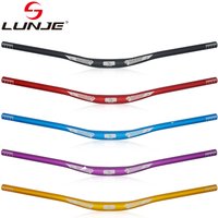 LUNJE-Aluminum Alloy Bicycle Handlebar, Mountain Bike Handlebar, Road Bike Straight Handlebar, 6 Degree, 31.8x720mm, 780mm