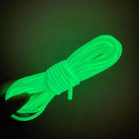 4mm Farbe Leuchtende Fallschirmschnur Seil Lanyard Seil Warnseil Mil Spec Typ Ein Strang Klettern Camping Überleben Ausrüstung