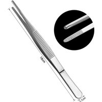 Curved Forceps Stainless Steel Tweezers Home dical Dental Plier Garden 12.5/14/16/18