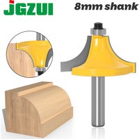 Fraise à chanfreiner à rayon arrondi - Rayon de 1 pouce, tige de 8 mm, 1 pièce, fraise à bois à tige de 8 mm, fraise droite, fraise de finition, fraise de dégrossissage