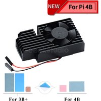 New In Stock! CNC Extreme Cooling Fan Heatsink Heat Sink Kit For Raspberry Pi 4B / 3B+(Plus)/ 3B RPI 4 Model B