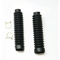 Black Front Fork Dust Boots Rubber Jacket Cover For Honda CG125 Dirt Bike
