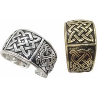 Slavic Star Of Russia Ring Svarog Symbol Vintage Adjustable Womens Mens Signet Rings