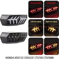 Enquêter arrière LED pour moto Honda, clignotant, indicateur de course, feu arrière de frein, MSX125, CBR650F, CTX700N, CTX700