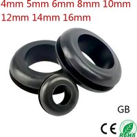 10pcs Rubber Grommet 10/12mm Blanking Hole Wiring Cable Gasket Rubber Seal Assortment Set For Protects Wire Cable Hardware Tools