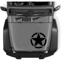 For Jeep Cherokee Compass Renegade Wrangler JK Car Hood Cover Sticker DIY Auto Star Styling Vinyl Decals Tuning Accessories
