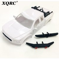 Racing ABS Ford Raptor Hard Body with Bumper & Spare Tire Rack 325mm Body Shell White for RC Crawler Car TRX4 TRX-4