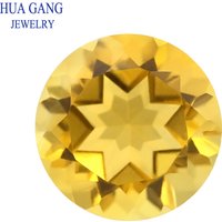 Citrine Natural Loose Gemstone Round Shape Facetted Cut Size 1.0~6mm For DIY Jewelry Making