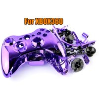 1set For Xbox 360 Wireless Game Controller Plating Hard Case Gamepad Protective Shell Cover W/ Button Analog Stick Bumpers