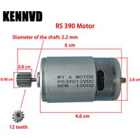 12T 6V 12V RS390 Children's Electric Car Motor, RS380 Children Electric Motorcycle Motor, Four-Wheel Drive Motor