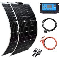 300W Flexible Solar Panel Kit 200W 18V 100W Monocrystalline Panel Solar Cell Camping Car RV Battery Charger Home Solares Paneles