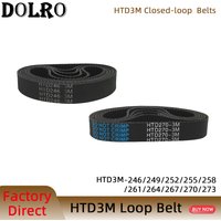 Arc HTD 3M Timing belt C=246 249 252 255 258 261 264 267 270 273 width 6/9/10/12/15/20mm Rubbe Closed Loop Synchronous pitch 3mm