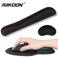RAKOON Mouse Pad with Wrist Rest Non-Slip Base Wrist Rest Pad Ergonomic Mousepad for Typist Office Gaming PC Laptop