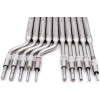 5Pcs Dental Implantat Osteotom Instrument Sinus Lift Gebogen Extruder Konkaven Tipps Edelstahl Zahnmedizin Zahn Extraktion Werkzeug