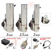 Stainless Steel 2 2.5 3 Inch Straight Electric Exhaust Muffler Cutout System With Wireless Remote Or Switch Control