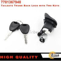 For Renault Twingo C08 S08 New Tailgate Trunk Back Lock With Two Keys Zinc Alloy 7701367940 Easy Installation car accessories