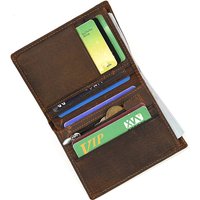 Good Leather Short Wallet Men Male Small Crazy Horse Leather Vintage Purse Slim Wallets Wholesale Bifold Wallets Drop shipping