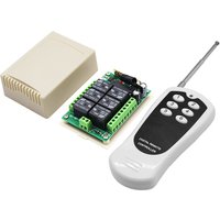 DC 12V 24V 6 CH Channels 6CH RF Wireless Remote Control Switch System Receiver Modeule Transmitter 6CH Relay 433MHz