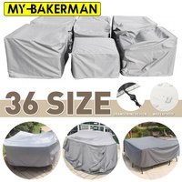 Juste Imperméable pour Meubles d'Extérieur, Couverture Grise pour Canapé, Chaise, Table, Pluie, Neige, Poussière, Plusieurs Tailles