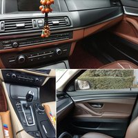 For BMW 5 Series F10 F11 2011-2017 Interior Central Control Panel Door Handle Carbon Fiber Sticker Decals Car styling Accessorie