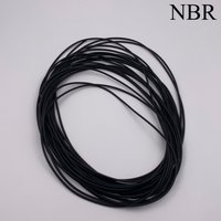 1mm 1.5mm 2mm 2.5mm 3mm 3.5mm OD Outside Diameter NBR Nitrile Rubber Door Window Damper Rope Round O Ring Solid Sealing Strip
