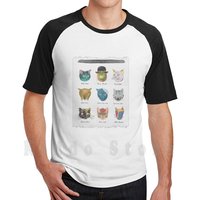 Famous Cats T Shirt Men Cotton Cotton S-6xl Cat Cats Salvador Dalì Vincent Van Gogh Edward Munch Pablo Picasso Rene Magritte