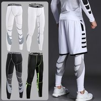Pantalon de compression élastique pour homme, legging collant, pantalon de survêtement, cyclisme, course à pied, basket-ball, football, fitness, gym, fjRash Guard