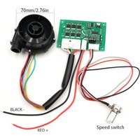 70mm Brushless Air Blower DC 12V/24V Centrifugal Fan, High Pressure for Air Cushion Machine, Air Pump, Turbo Fan, Centrifugal Fa
