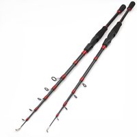 Promotion! 1.6m-2.7m Telescopic Fishing Rod Carbon Portable Spinning Casting Rod Lure Fishing Lure Weight 7-28g M Power Fast Rod