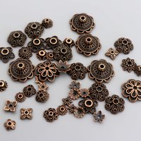 150pcs Mixed Tibetan Copper Vintage Metal Loose Spacer Bead Caps For Jewelry Making DIY Finding Accessories Supplies Wholesale