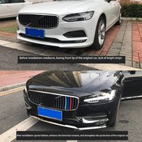 Car styling Chrome Front FOG LAMP COVER TRIM FITS FOR VOLVO S90 v90 v90cc 2016-2020 car sticker Accessories