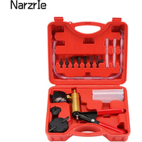 Auto Auto Hand Vakuum pistole Pumpe Aluminium Pumpe Körper Druck Vakuum Manometer Flüssigkeits behälter Tester Kit Werkzeuge