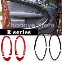 Car Inside Door Decorative Stickers For MINI ONE Cooper R55 R56 R57 R58 R59 R60 R61 Countryman Interior Modification Accessories