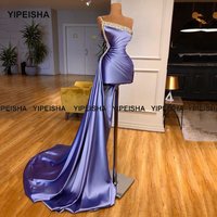 Customized Short Cocktail Dresses 2024 Latest One Shoulder Luxury Beads Women Formal Party Gowns Dubai Arabic Pageant Dresses