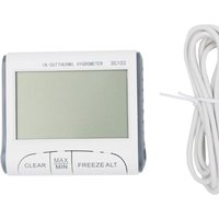 DC103 Temperature Humidity Tester Weather Station Indoor Outdoor Thermometer LCD Display Hygrometer for Home Office