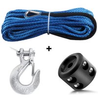 7000LBs Winch Line Cable Rope Winches Towing Hook Stopper Rubber for ATV SUV UTV Truck Offroad Accessories