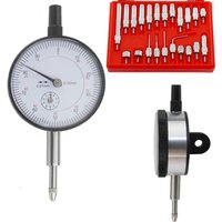 Dial Indicator 0-10mm 25mm 30mm Lug Back Test Gauge and 22pcs Anvil Point Set Thread M2.5 4-48 thread Measuring Tool