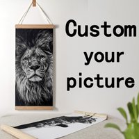 Impression personnalisée bébé fille Photo Anime décor jeu photos affiches noir blanc mur Art toile avec cadre suspendus rouleaux peintures