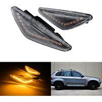 Clear Lens Side Marker Indicator LED Repeater Light Amber For BMW X3 F25 X5 E70 X6 E71 E72