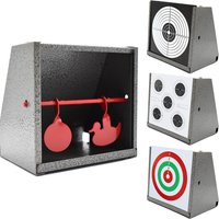 Target Case BB Trap Target Paper Target and Resetting Metal Silhouettes Shooting Targets for Pellet Gun