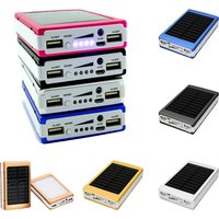 5x18650 Power Tragbare Pover Power Bank 18650 Solar Power Bank Fall DIY Box Dual USB Kit Telefon Ladegerät taschenlampe