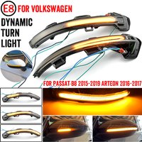 For Volkswagen VW Passat B8 2015-2020 For Arteon 2016-2017 Dynamic Turn Signal Light LED Side Mirror Indicator Blinker Lamp