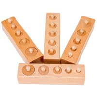 Holz Montessori Set Zylinder Sockel Puzzle Spielzeug Baby Praxis Sinne Spielzeug Vorschule Kinder Pädagogisches Spielzeug Für Kinder Kinder