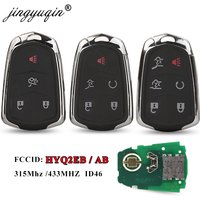 Jingyuqin – clé télécommande intelligente à 4/5/6 boutons, pour Cadillac ESCALADE /ESCALADE ESV 2015 – 2019 XTS cds CT6 ATS HYQ2EB HYQ2AB