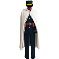 Hyakunosuke Ogata Uniform Anime Game Cosplay Costume Halloween Christmas with hat customized