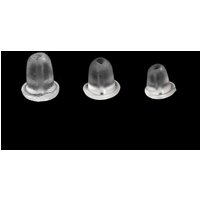 200pcs Rubber Earring Back Silicone Round Ear Plug Blocked Caps Earrings Back Stoppers For DIY Parts Jewelry Findings Making