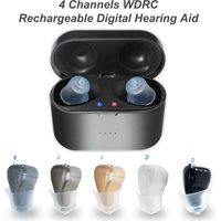 Rechargeable Hearing Aids Digital 4 Channels Portable Sound Amplifier 5 Colors Invisible SR41 Adjustable Audifonos