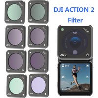 Action 2 Filter UV CPL ND NDPL NIGHT STAR Macro 10X Optical Glass Lens Filters Set For DJI Osmo Action2 Camera Accessories