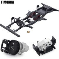 1/10 Scale Metal Chassis Frame with Transmission Transfer Case for RC Crawler Truck RC4WD Gelande II FJ40 G2 D90 TF2 Defender